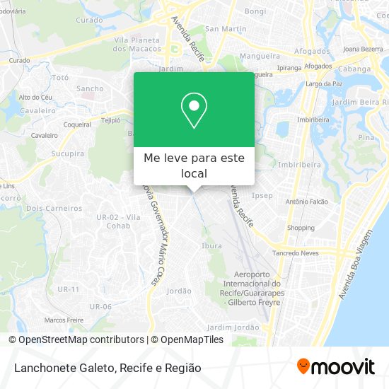 Lanchonete Galeto mapa