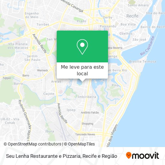 Seu Lenha Restaurante e Pizzaria mapa