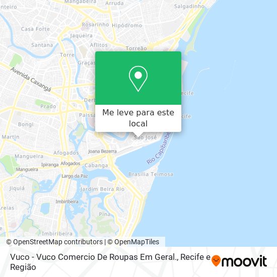 Vuco - Vuco Comercio De Roupas Em Geral. mapa