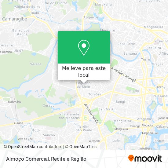 Almoço Comercial mapa