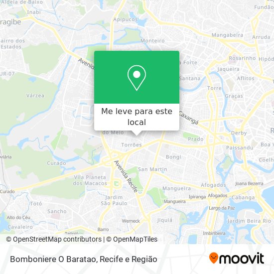 Bomboniere O Baratao mapa
