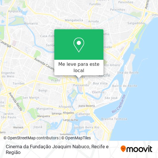 Cinema da Fundação Joaquim Nabuco mapa