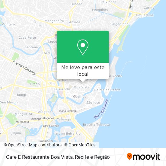 Cafe E Restaurante Boa Vista mapa