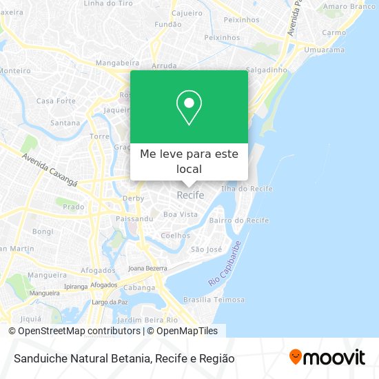 Sanduiche Natural Betania mapa