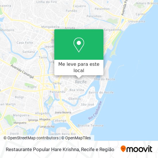 Restaurante Popular Hare Krishna mapa