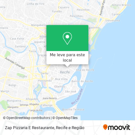 Zap Pizzaria E Restaurante mapa