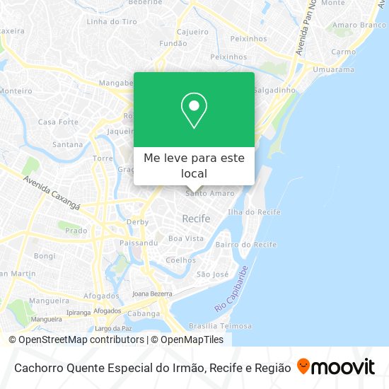 Cachorro Quente Especial do Irmão mapa