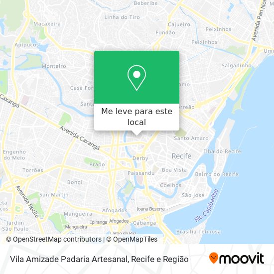 Vila Amizade Padaria Artesanal mapa