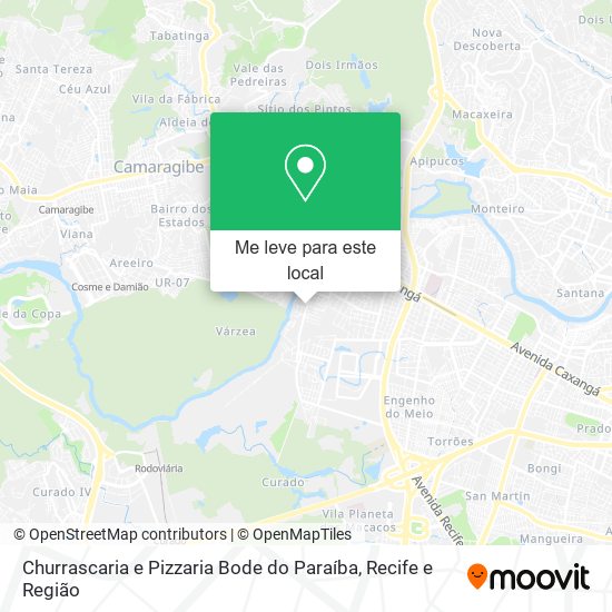 Churrascaria e Pizzaria Bode do Paraíba mapa