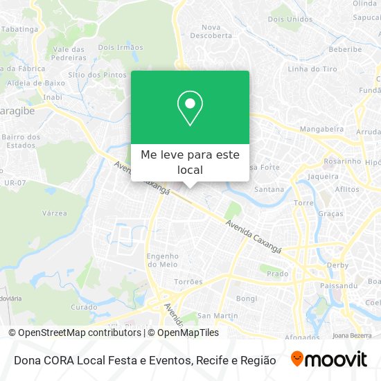 Dona CORA Local Festa e Eventos mapa