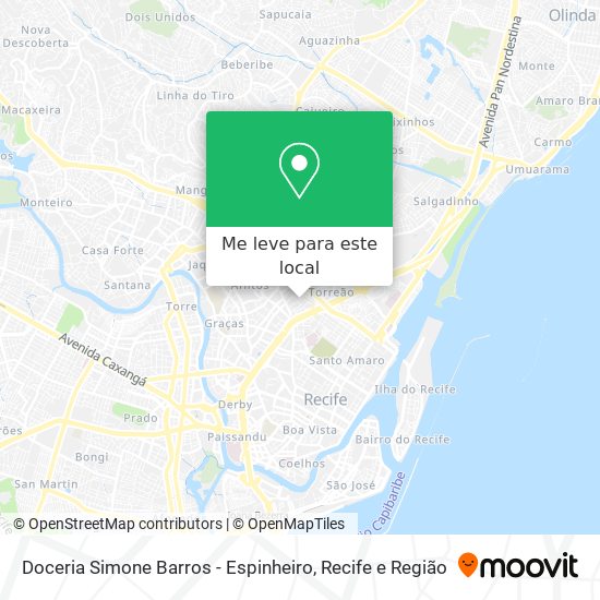 Doceria Simone Barros - Espinheiro mapa