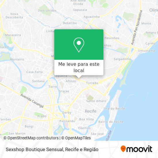 Sexshop Boutique Sensual mapa