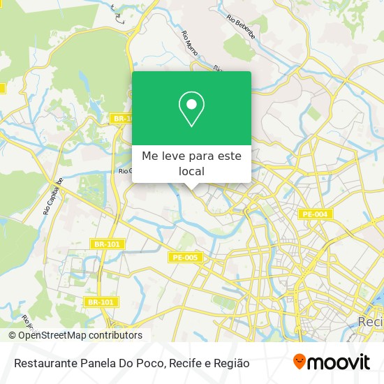 Restaurante Panela Do Poco mapa