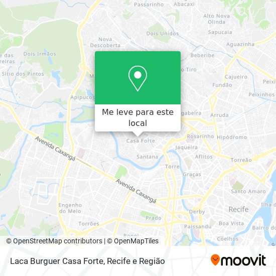 Laca Burguer Casa Forte mapa