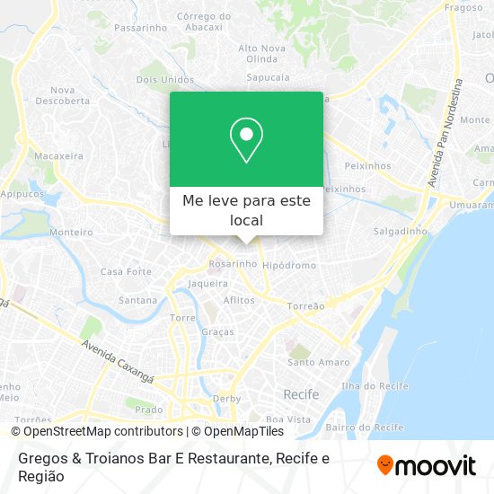 Gregos & Troianos Bar E Restaurante mapa