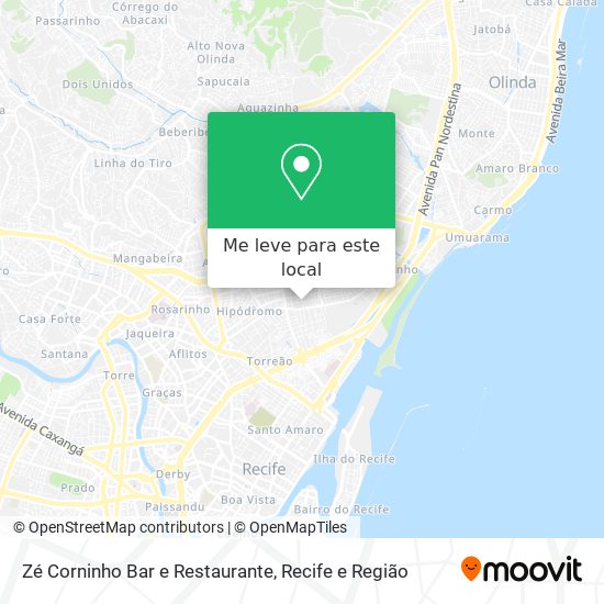 Zé Corninho Bar e Restaurante mapa