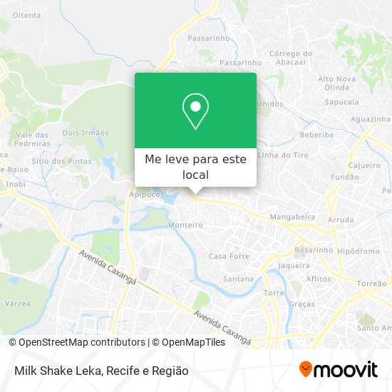 Milk Shake Leka mapa