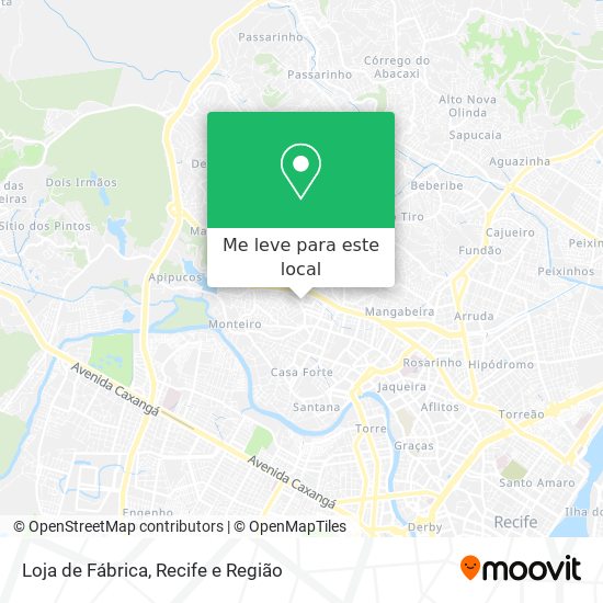 Loja de Fábrica mapa