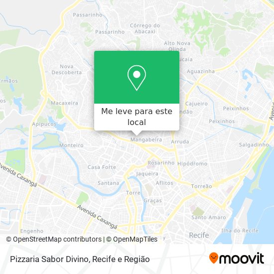 Pizzaria Sabor Divino mapa