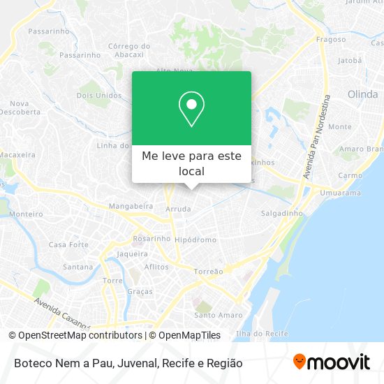 Boteco Nem a Pau, Juvenal mapa