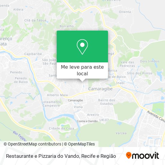 Restaurante e Pizzaria do Vando mapa