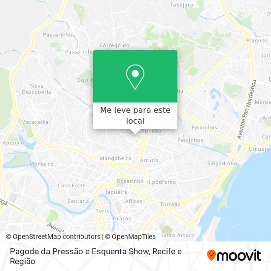 Pagode da Pressão e Esquenta Show mapa