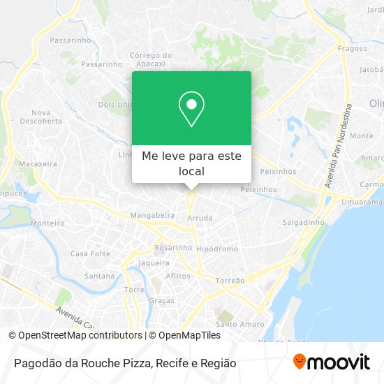 Pagodão da Rouche Pizza mapa