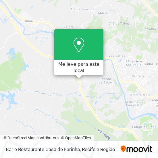 Bar e Restaurante Casa de Farinha mapa