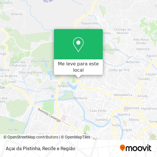Açai da Pistinha mapa