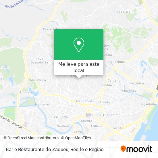 Bar e Restaurante do Zaqueu mapa