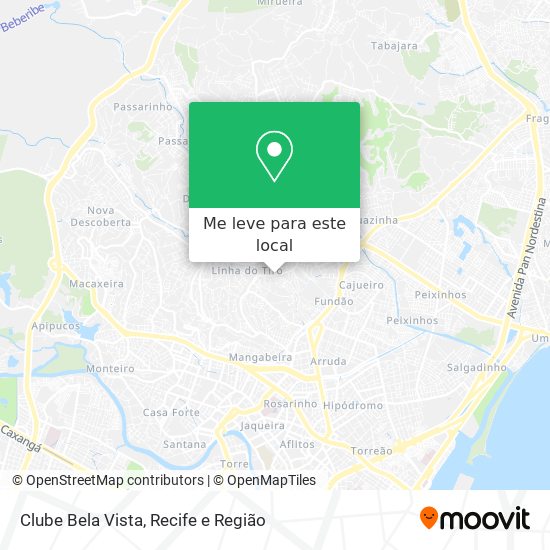 Clube Bela Vista mapa