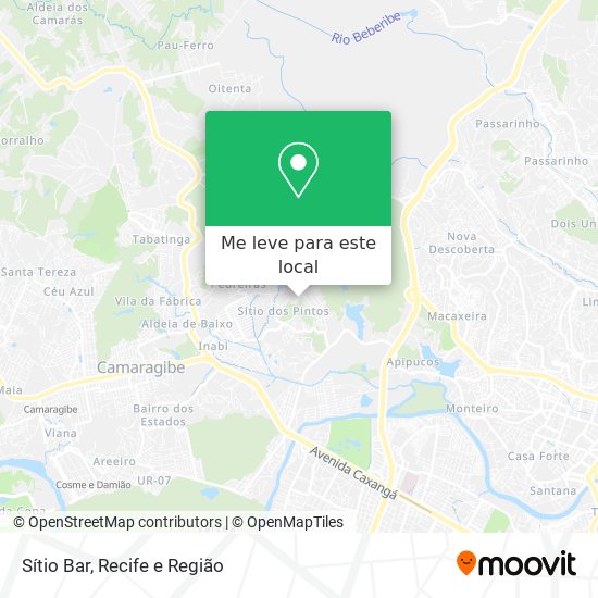 Sítio Bar mapa