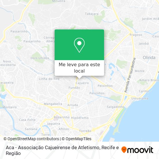 Aca - Associação Cajueirense de Atletismo mapa