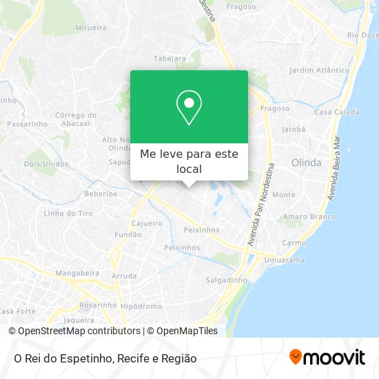 O Rei do Espetinho mapa