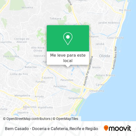 Bem Casado - Doceria e Cafeteria mapa