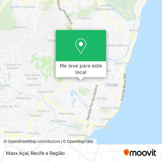 Maxx Açaí mapa