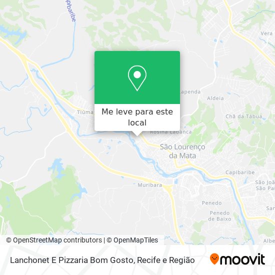 Lanchonet E Pizzaria Bom Gosto mapa