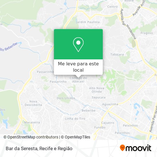 Bar da Seresta mapa