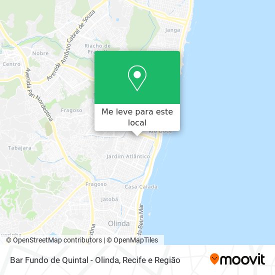 Bar Fundo de Quintal - Olinda mapa