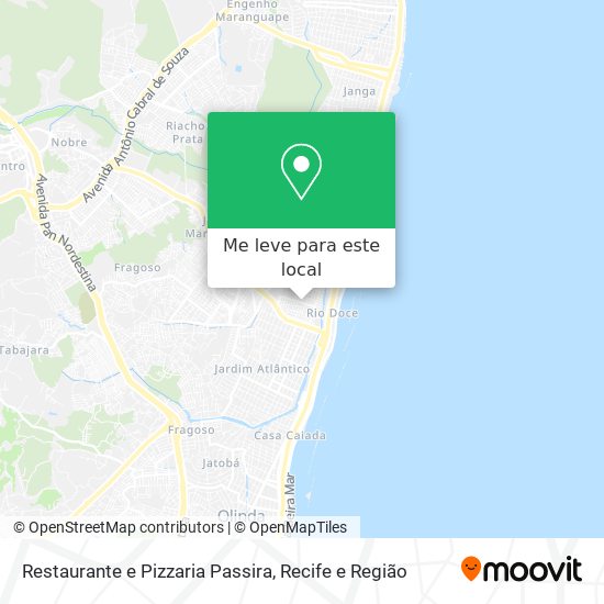Restaurante e Pizzaria Passira mapa