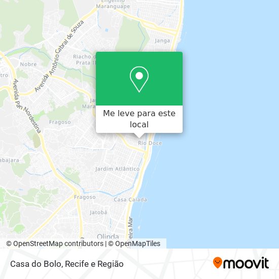 Casa do Bolo mapa