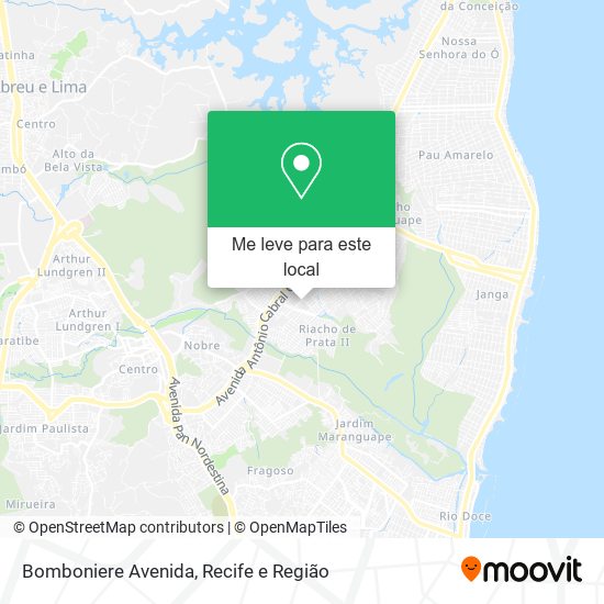 Bomboniere Avenida mapa