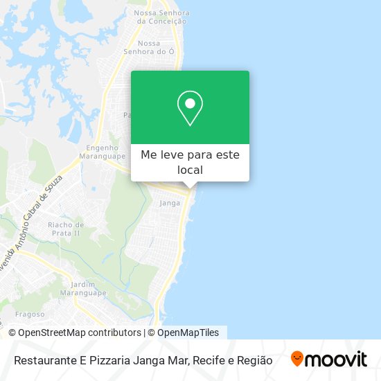 Restaurante E Pizzaria Janga Mar mapa