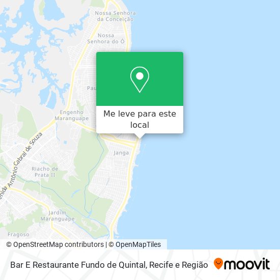 Bar E Restaurante Fundo de Quintal mapa