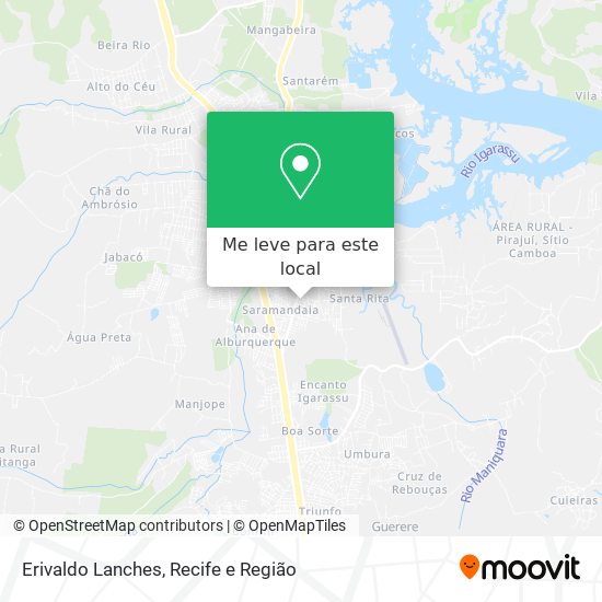 Erivaldo Lanches mapa