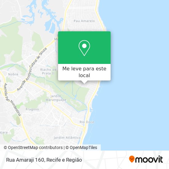 Rua Amaraji 160 mapa