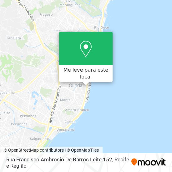 Rua Francisco Ambrosio De Barros Leite 152 mapa
