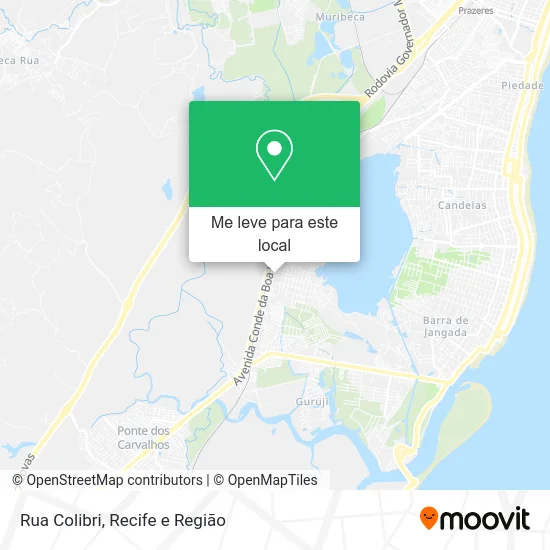 Rua Colibri mapa