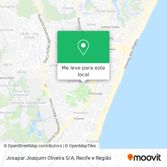 Josapar Joaquim Oliveira S/A mapa