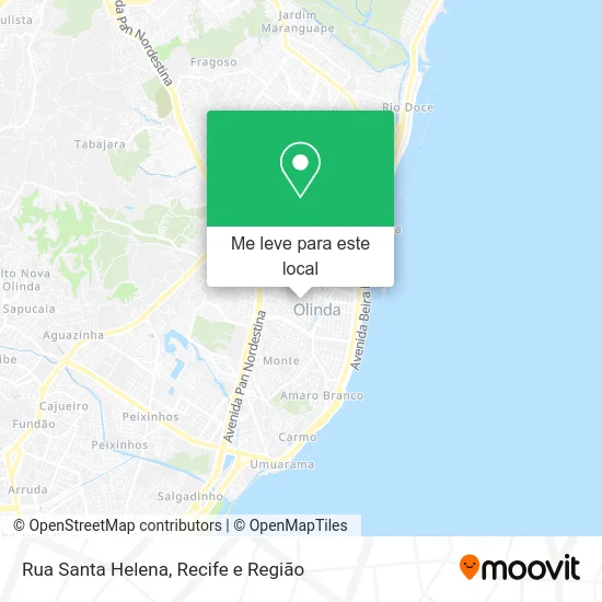 Rua Santa Helena mapa